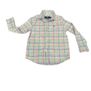 Vineyard Vines Multicolor Plaid Kids Button Down Shirt